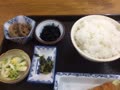 今日のお昼ごはん。「とんかつ定食」です。